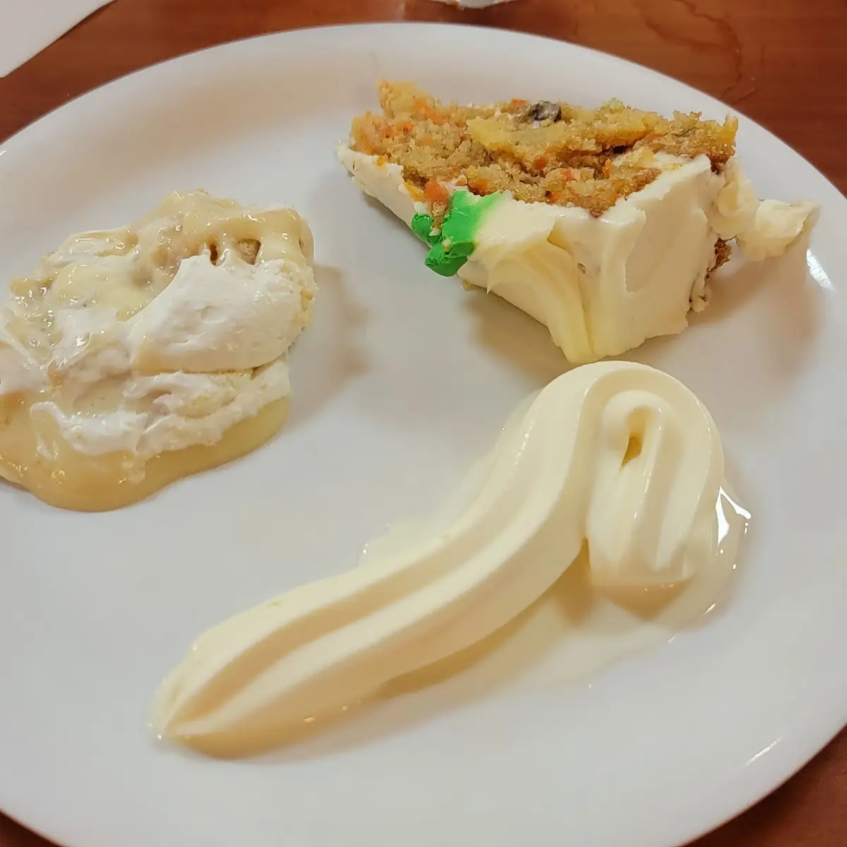 Banana Pudding Carrot Cake & Vanilla Ice Cream