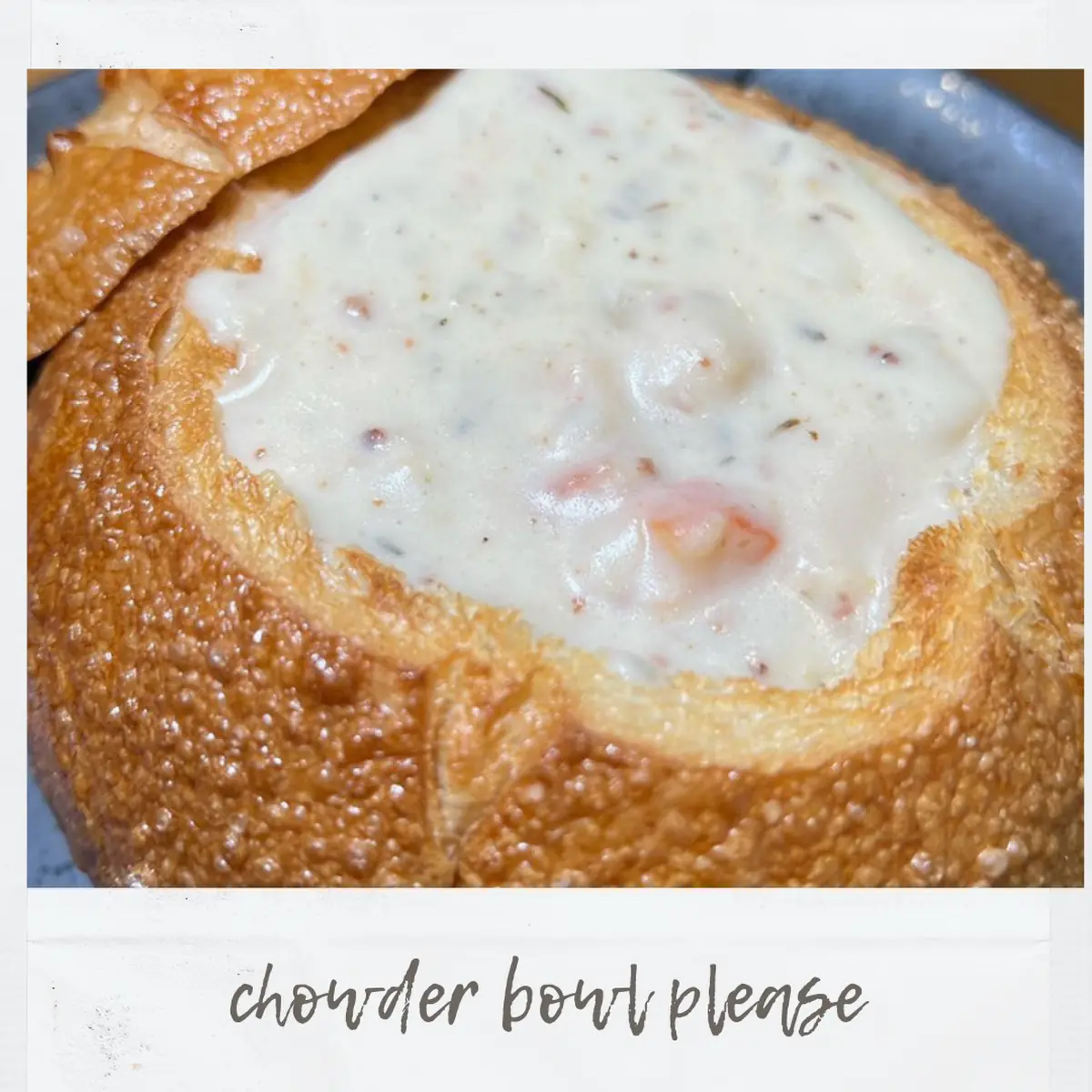 Clam Chowder Bread Bowl