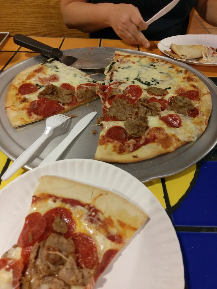 Pepperoni and Sausage Pizza