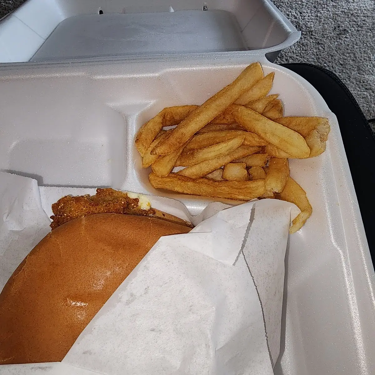Cajun Catfish Sandwich with Cheese