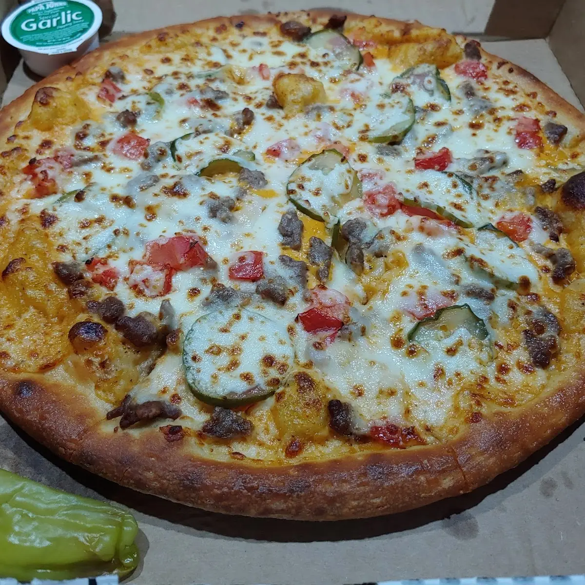 Double Cheeseburger Pizza