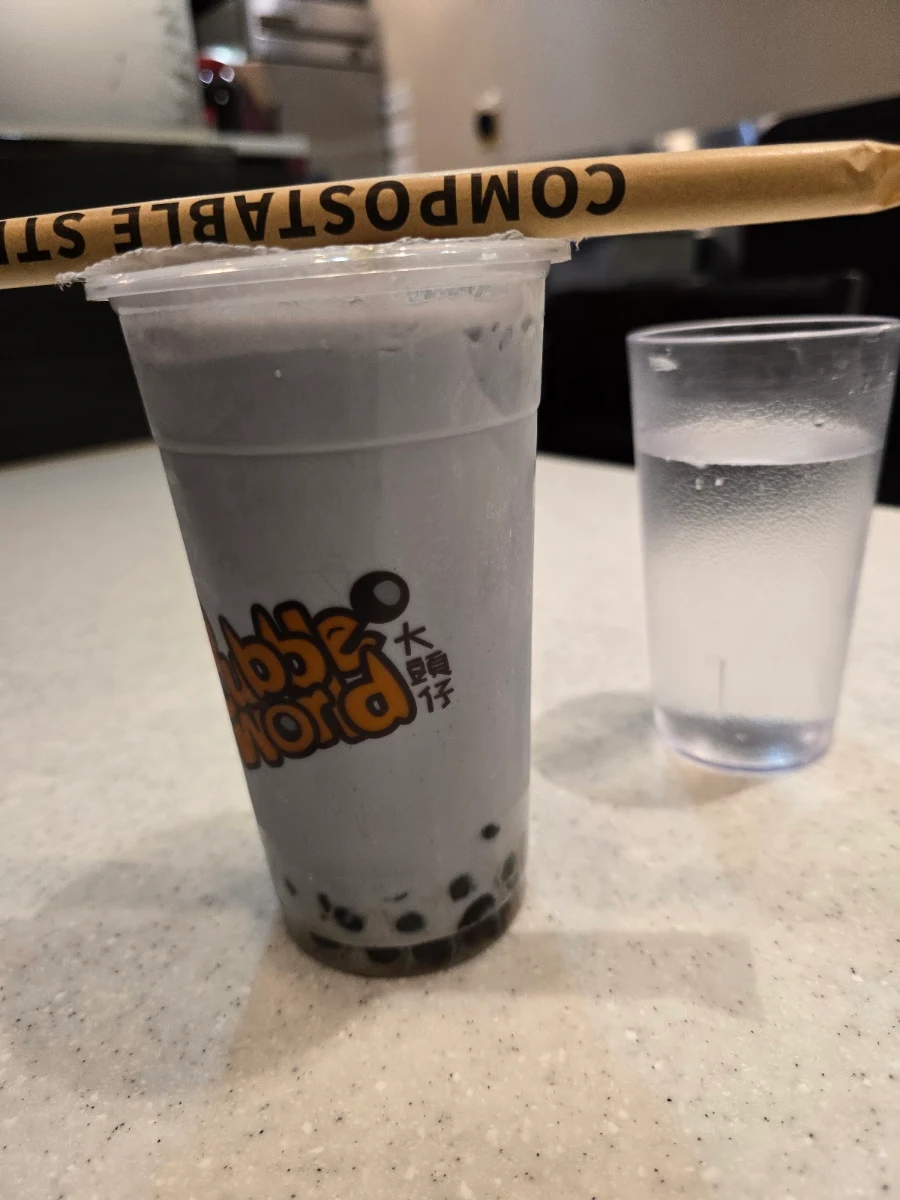 Okinawa Milk Tea Pudding Slush, Bubble World Surrey