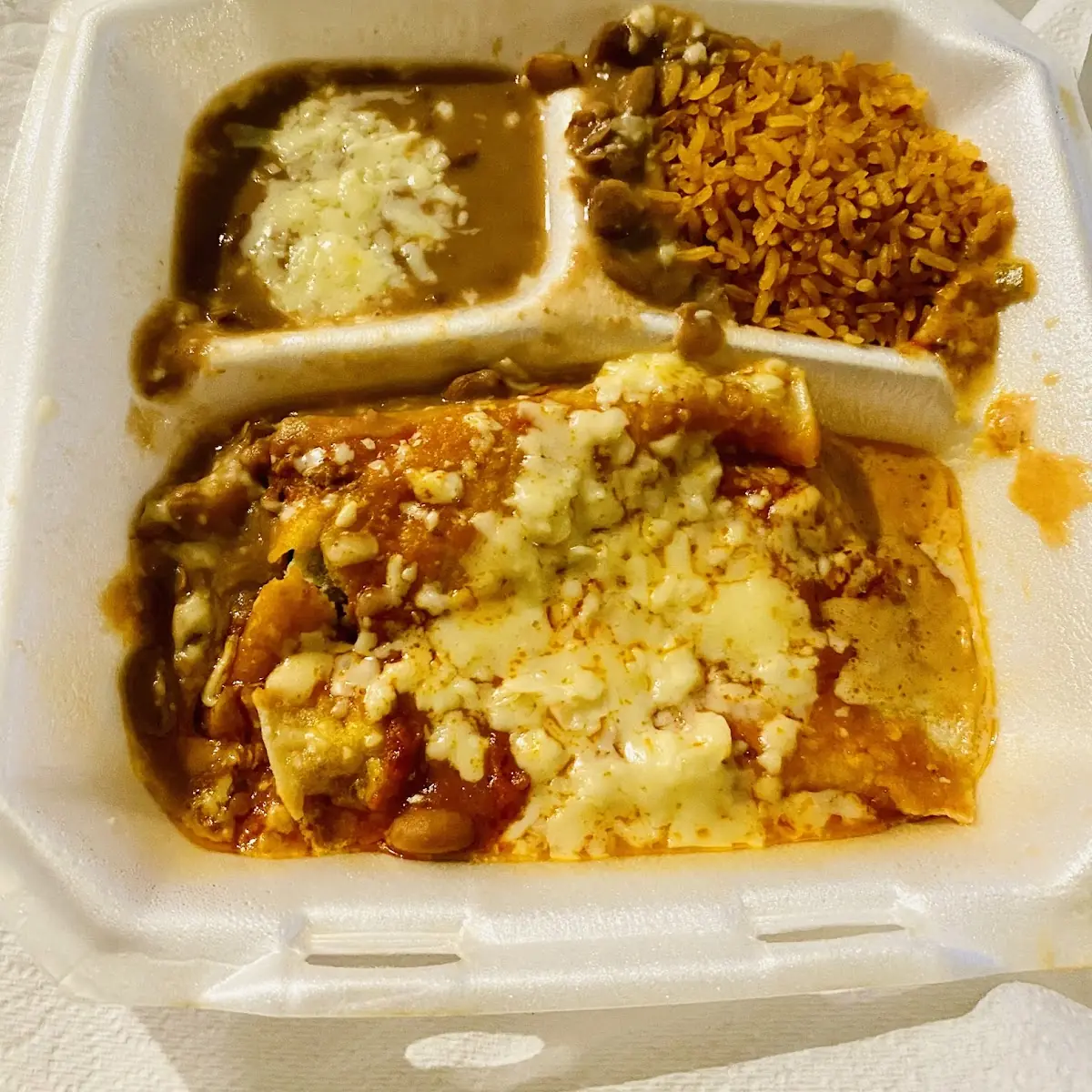 Cheese Enchilada Plate