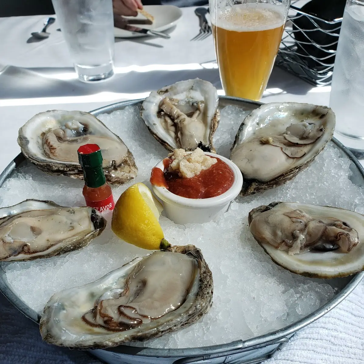 Oysters on 1 2 Shell