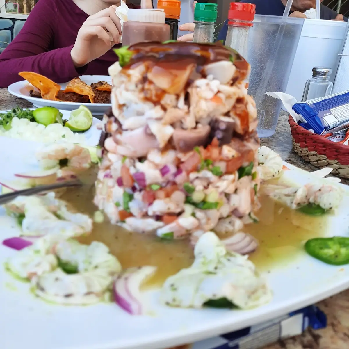 La Torre Tostada De Ceviche Mixto