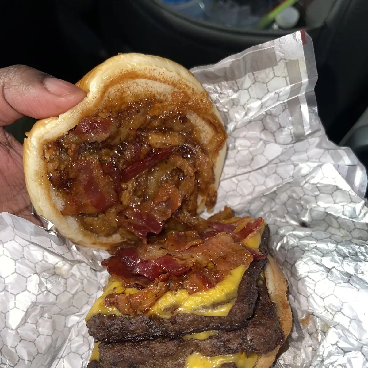 Bourbon Bacon Cheese Burger Combo