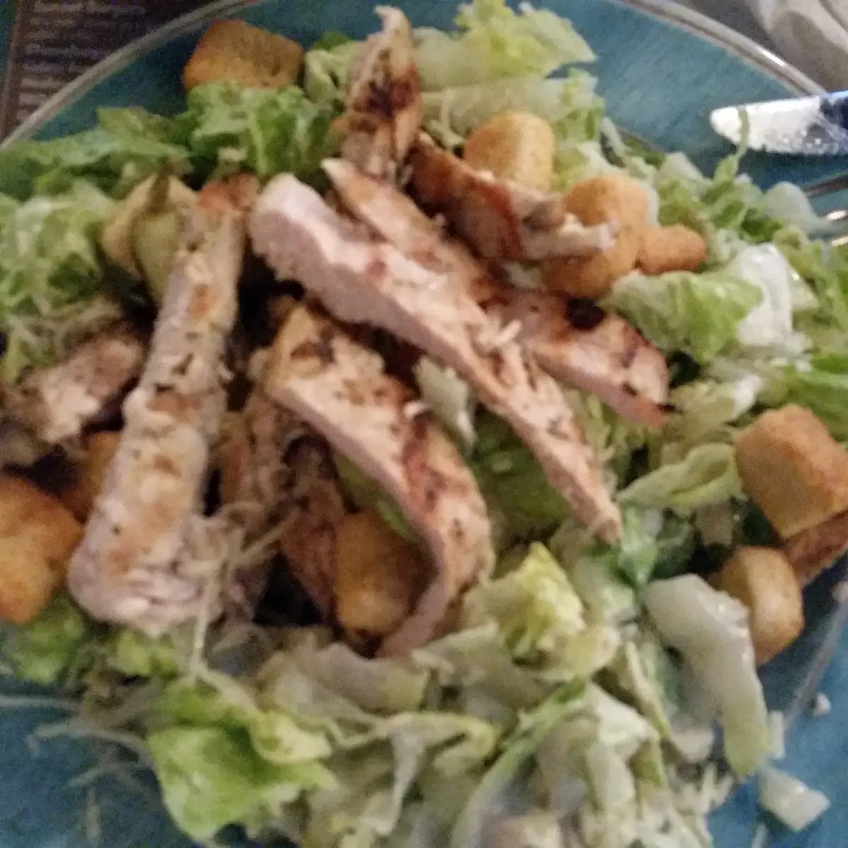 Cesar Salad and Grilled Chicken