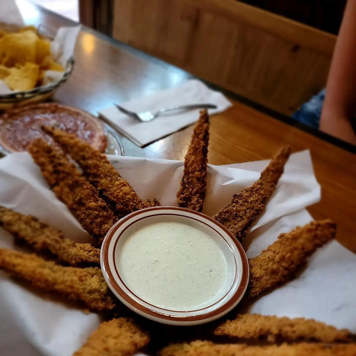 Fried Green Chile Strips