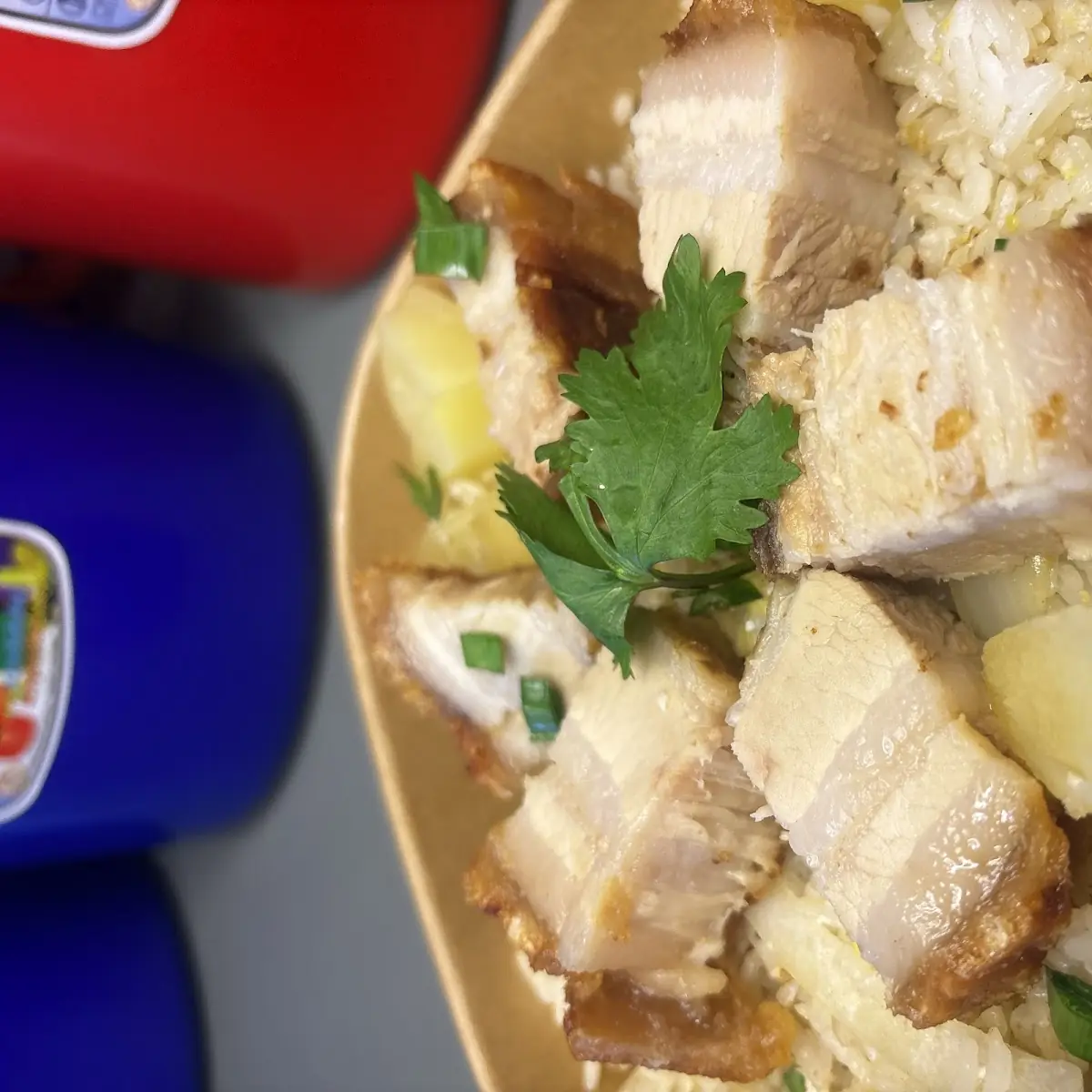 Moo Crispy Pork Belly Pineapple Fried Rice