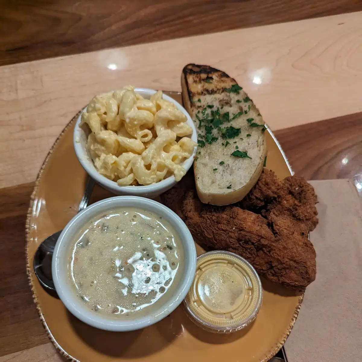 Two Chicken Tenders and Two Sides with Bread