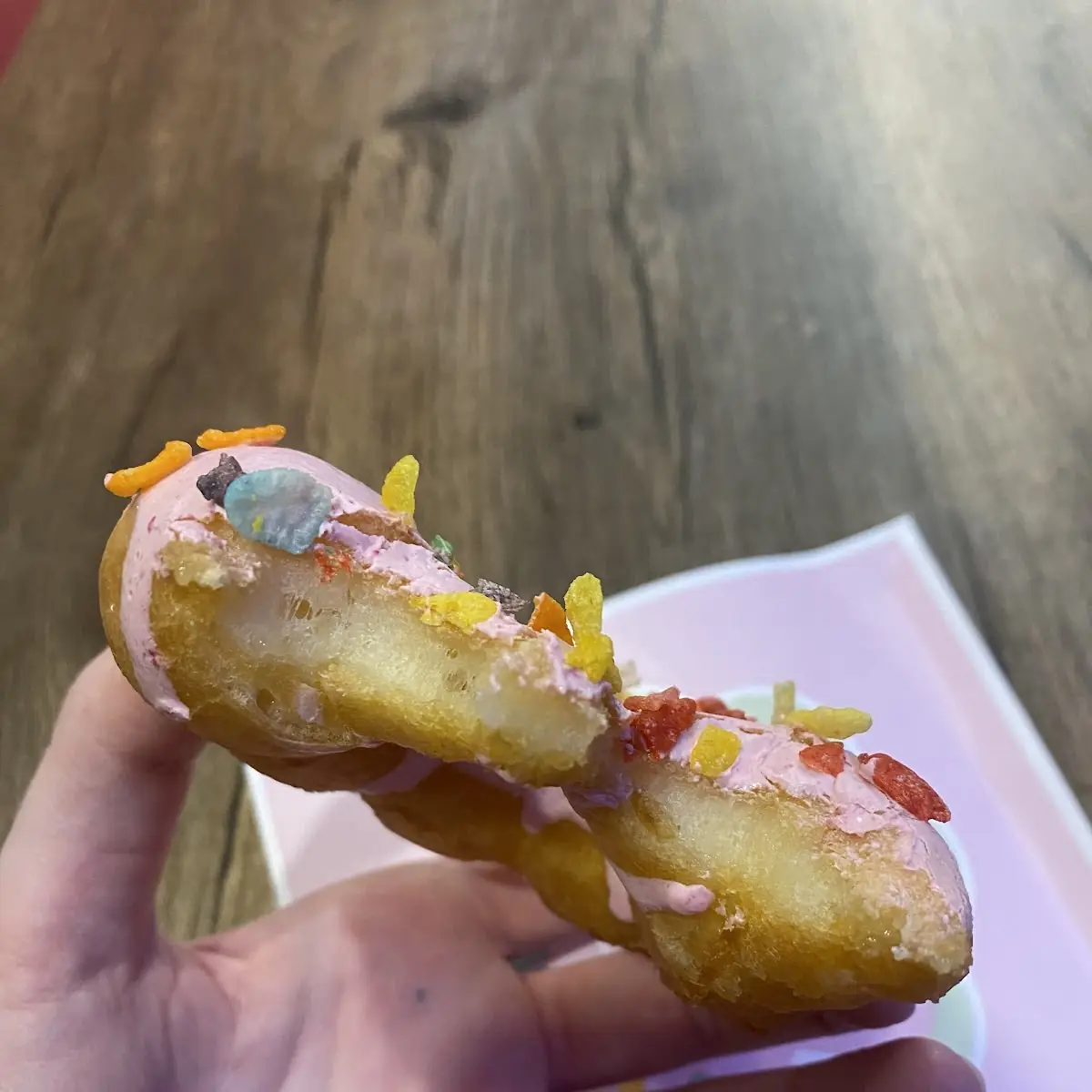 Strawberry Mochi Donut
