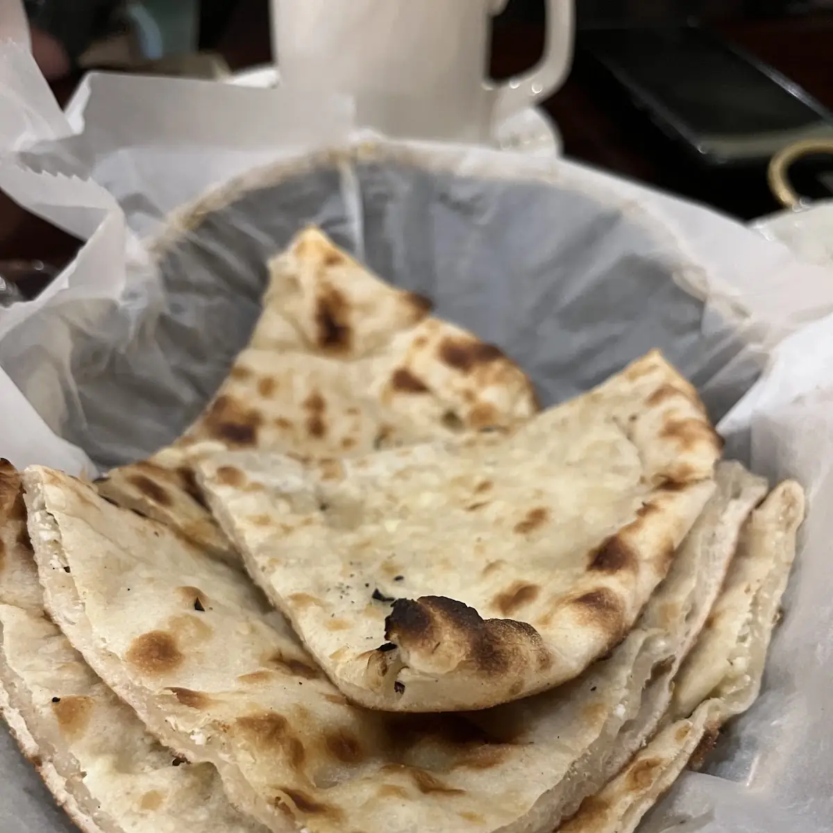 Chili Naan and Plain Naan