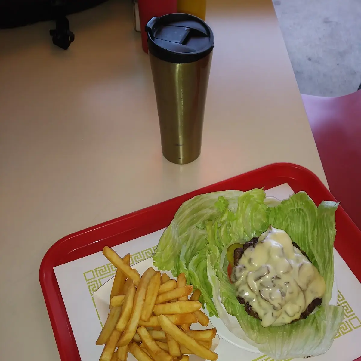 Mushroom Swiss on Lettuce