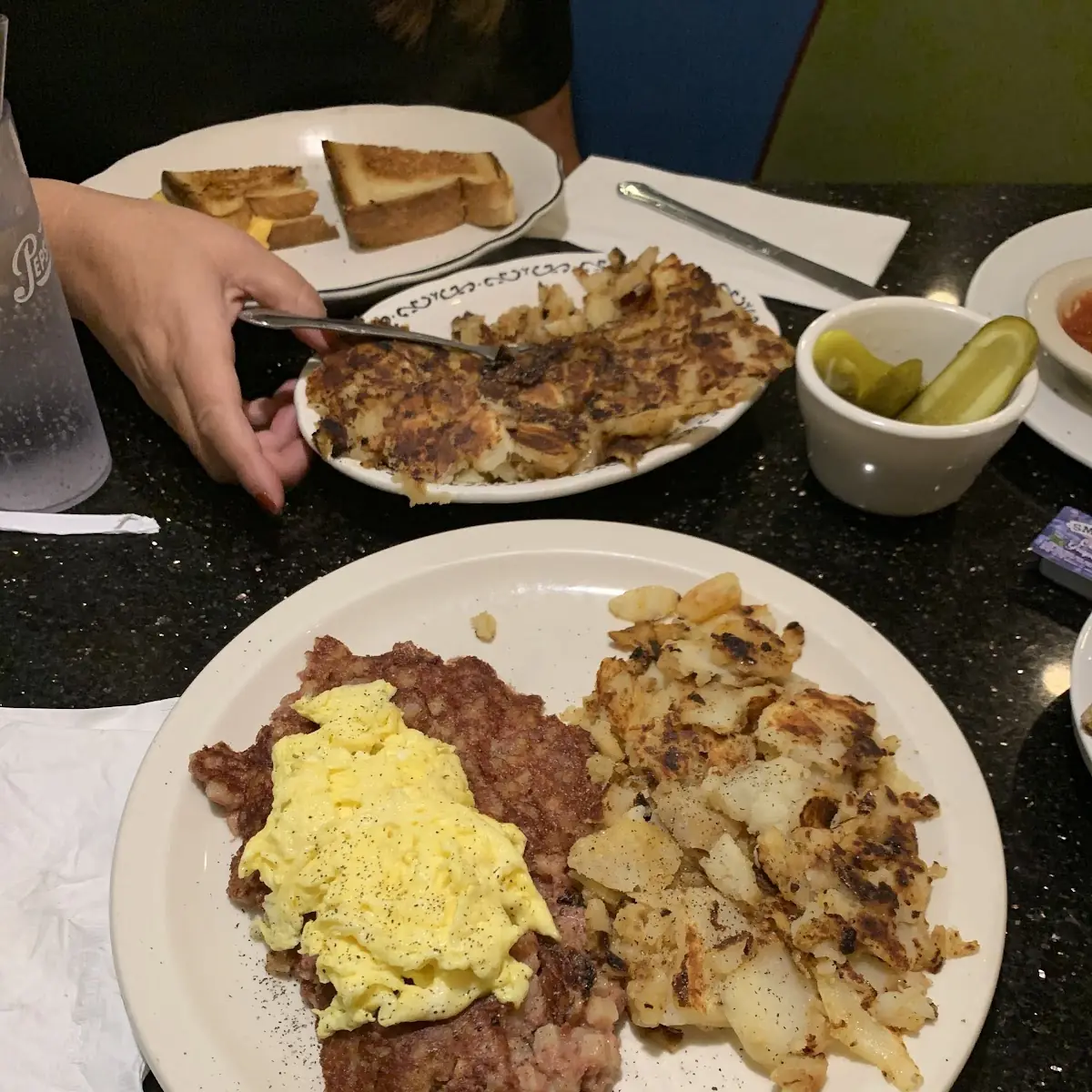 Garden Omelette Corned Beef Hash and Eggs