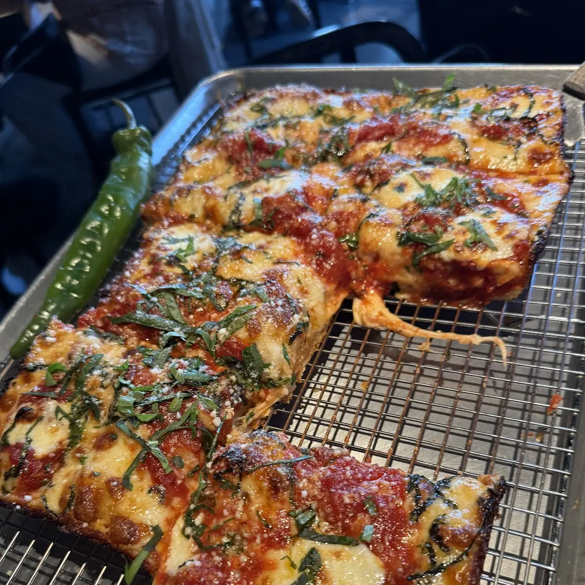 Pepperoni Basil Cheese Pan Pizza