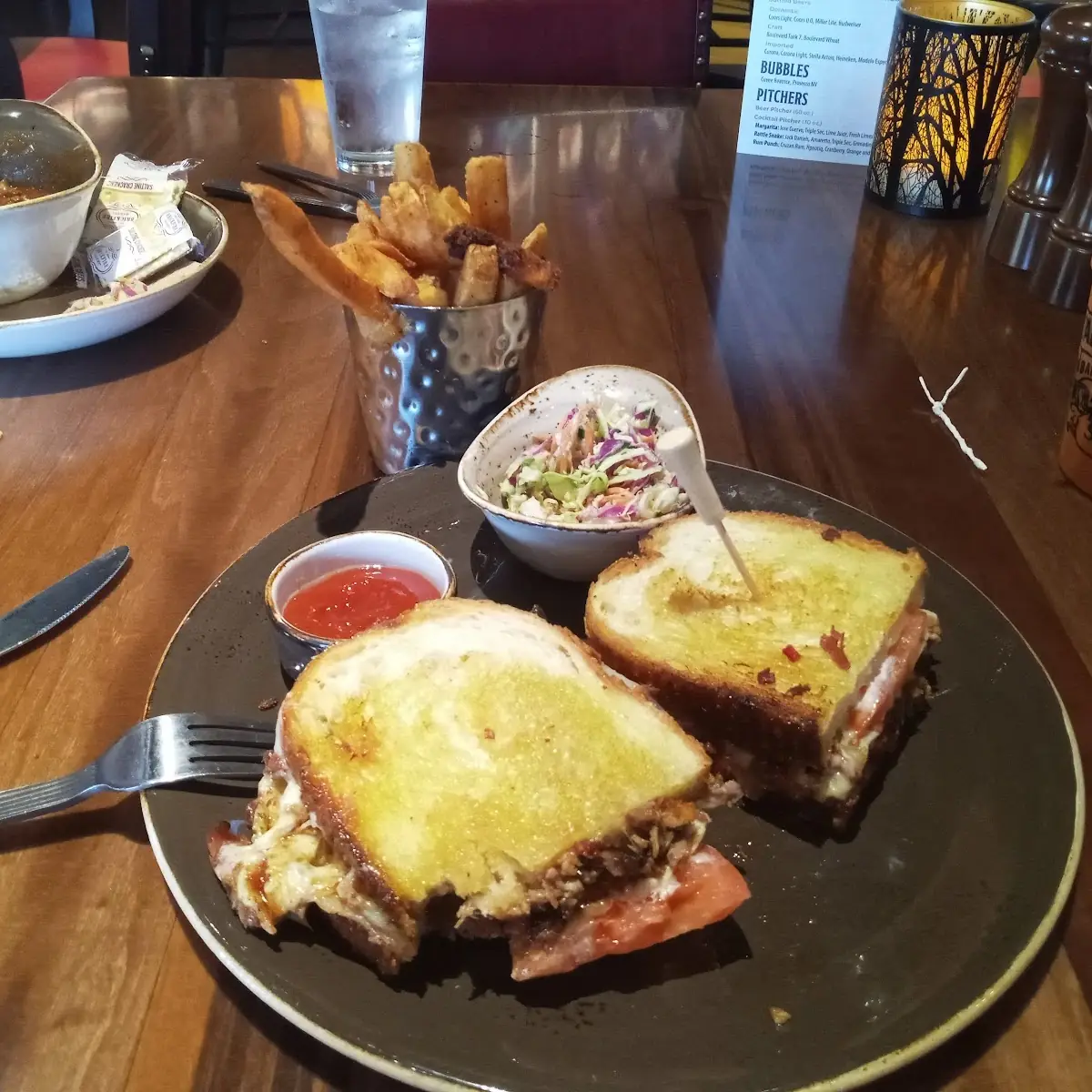 It's a Brisket Grilled Cheese Sandwich
