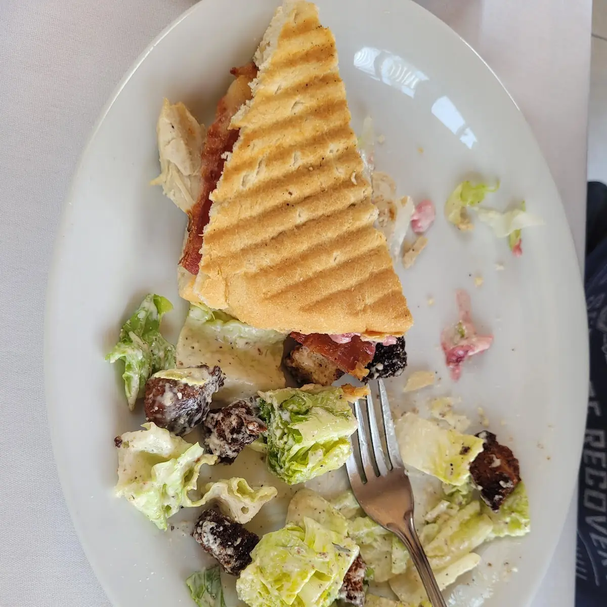 Turkey Sandwich with Cranberry Mayo and Caesar Salad