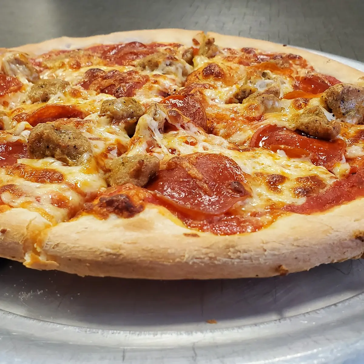 Small Pepperoni and Sausage Pizza