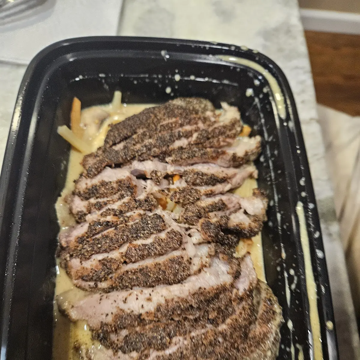 Pepper Crusted Steak