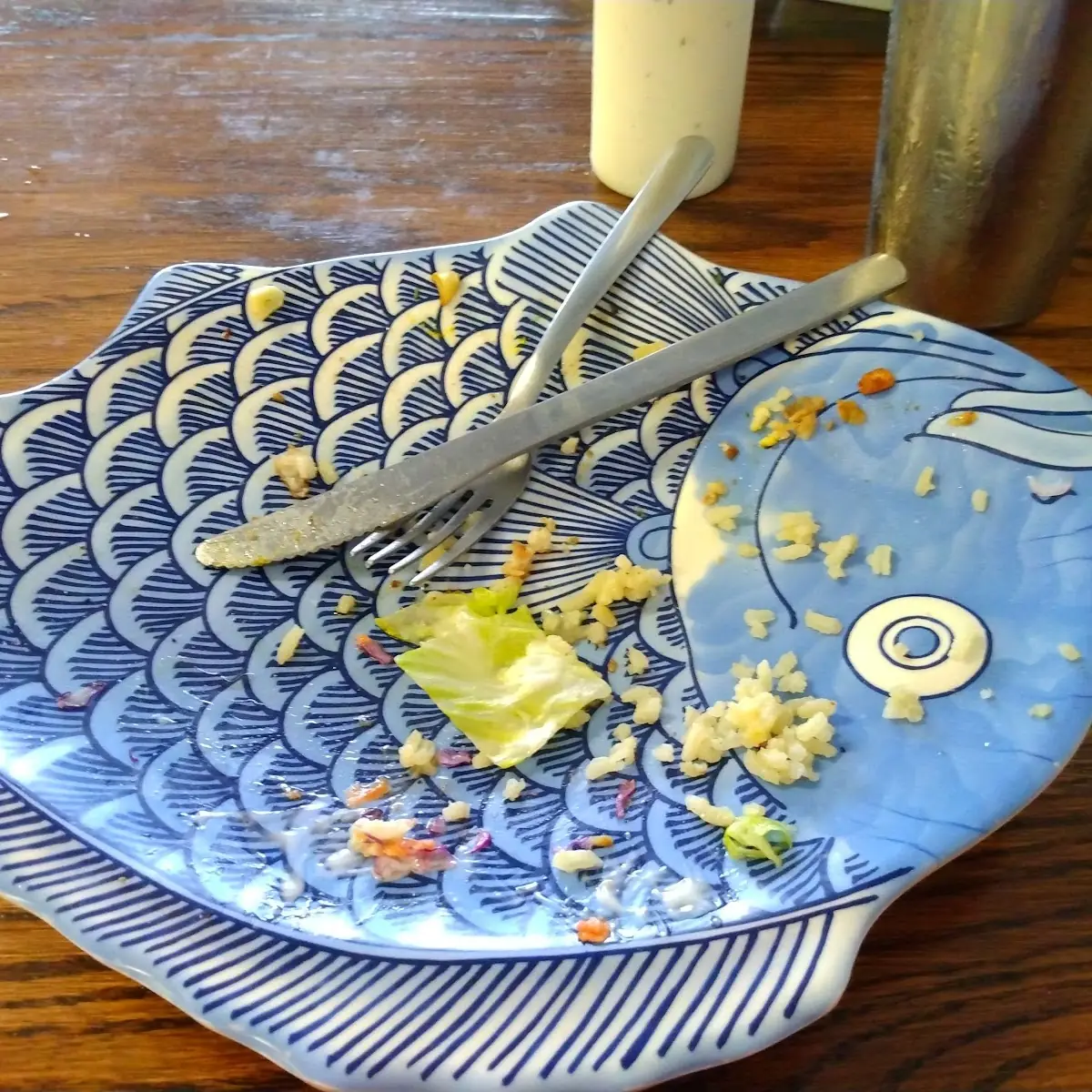 Was a Fish Filet with Garlic