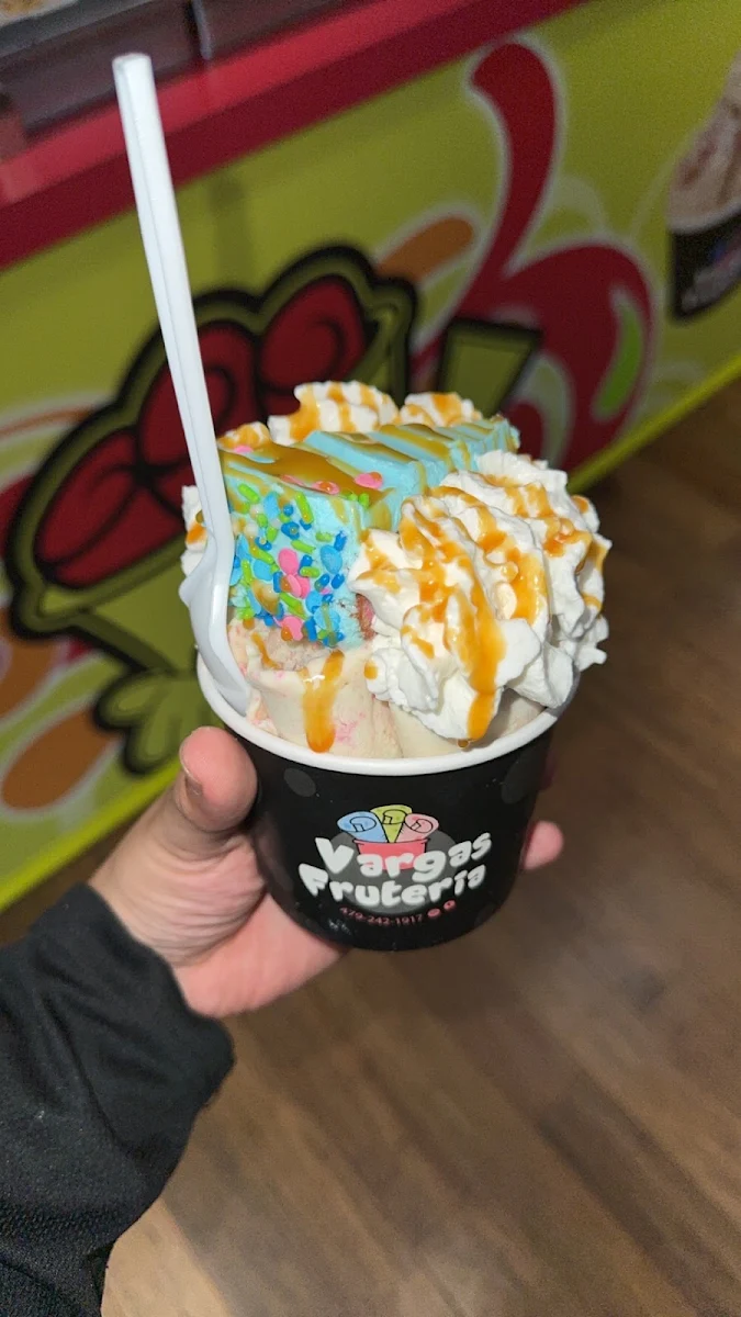 Birthday Cake Rolled Ice Cream