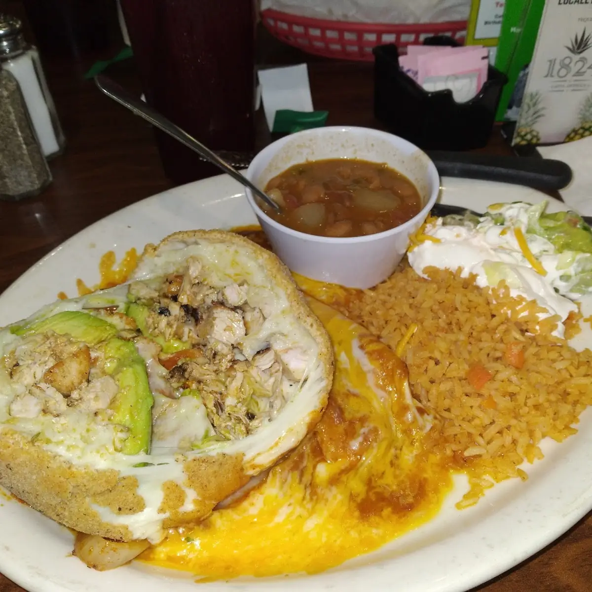 Stuffed Avocado & Cheese Enchilada