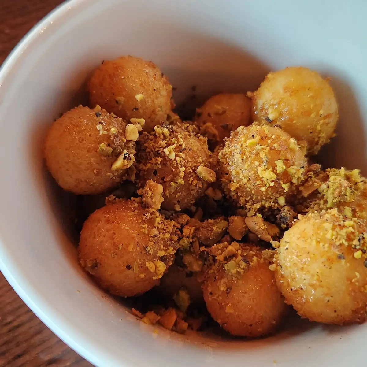 Fried Goat Cheese w Honey