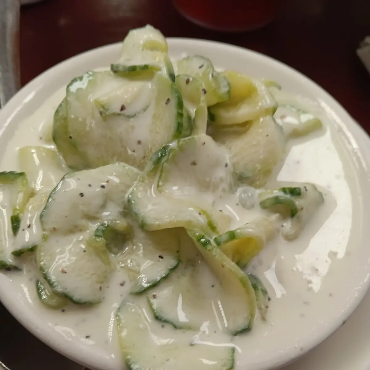 Creamed Cucumber Salad
