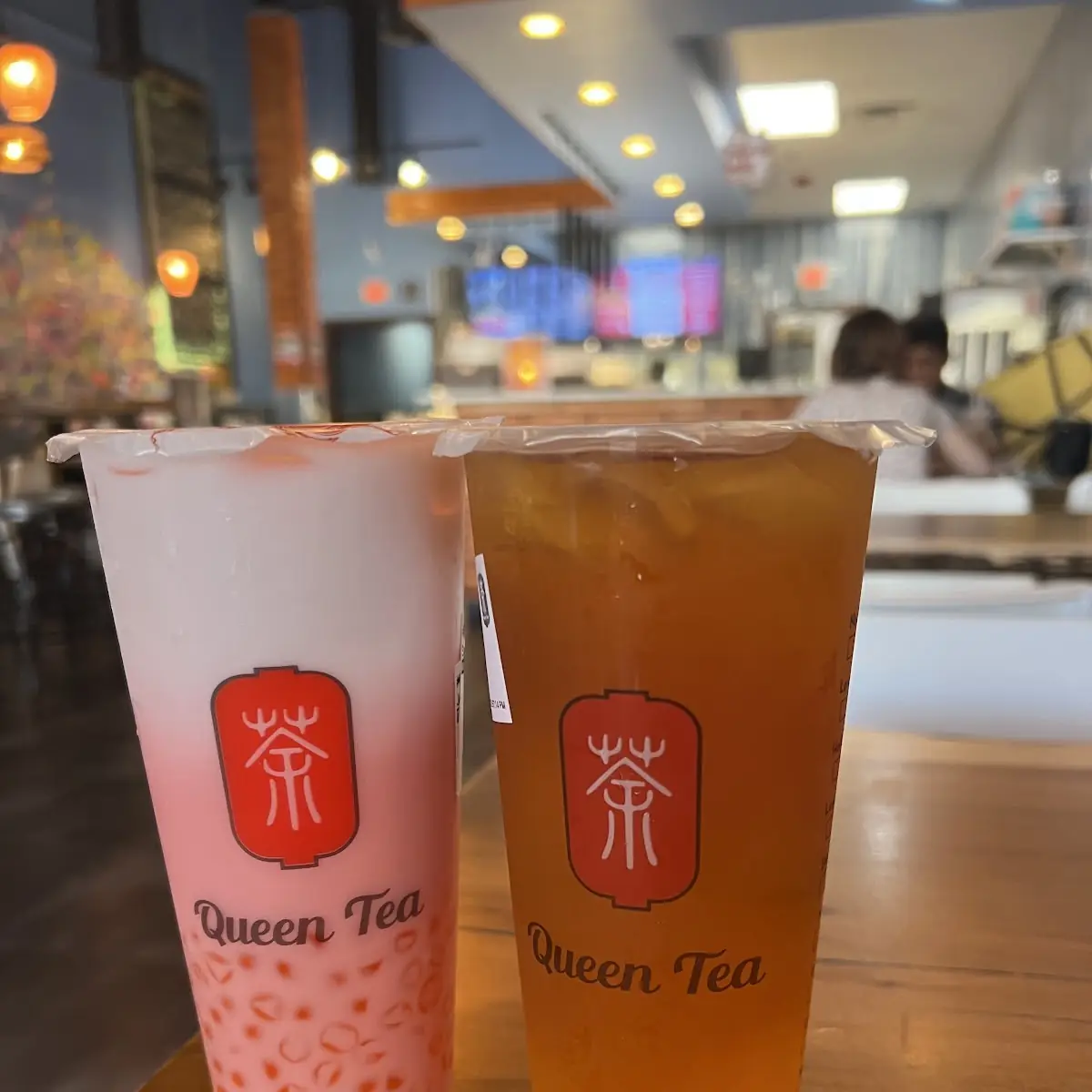 Strawberry Milk Tea and Peach Tea
