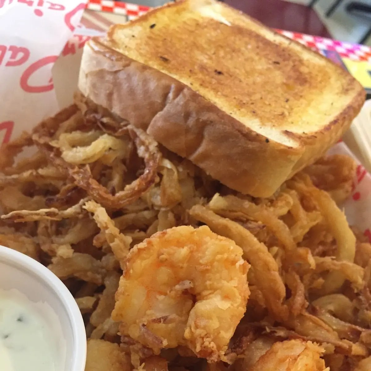 Fried Fish and Onion Straws