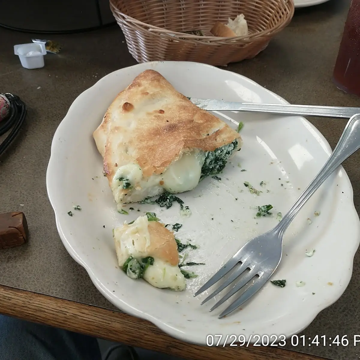 Spinach Calzone