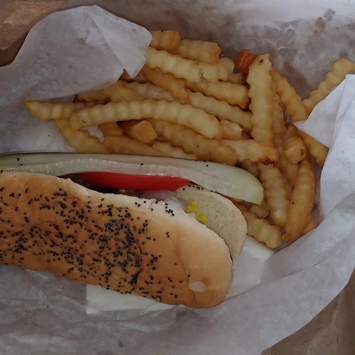Hot Dog w Fries