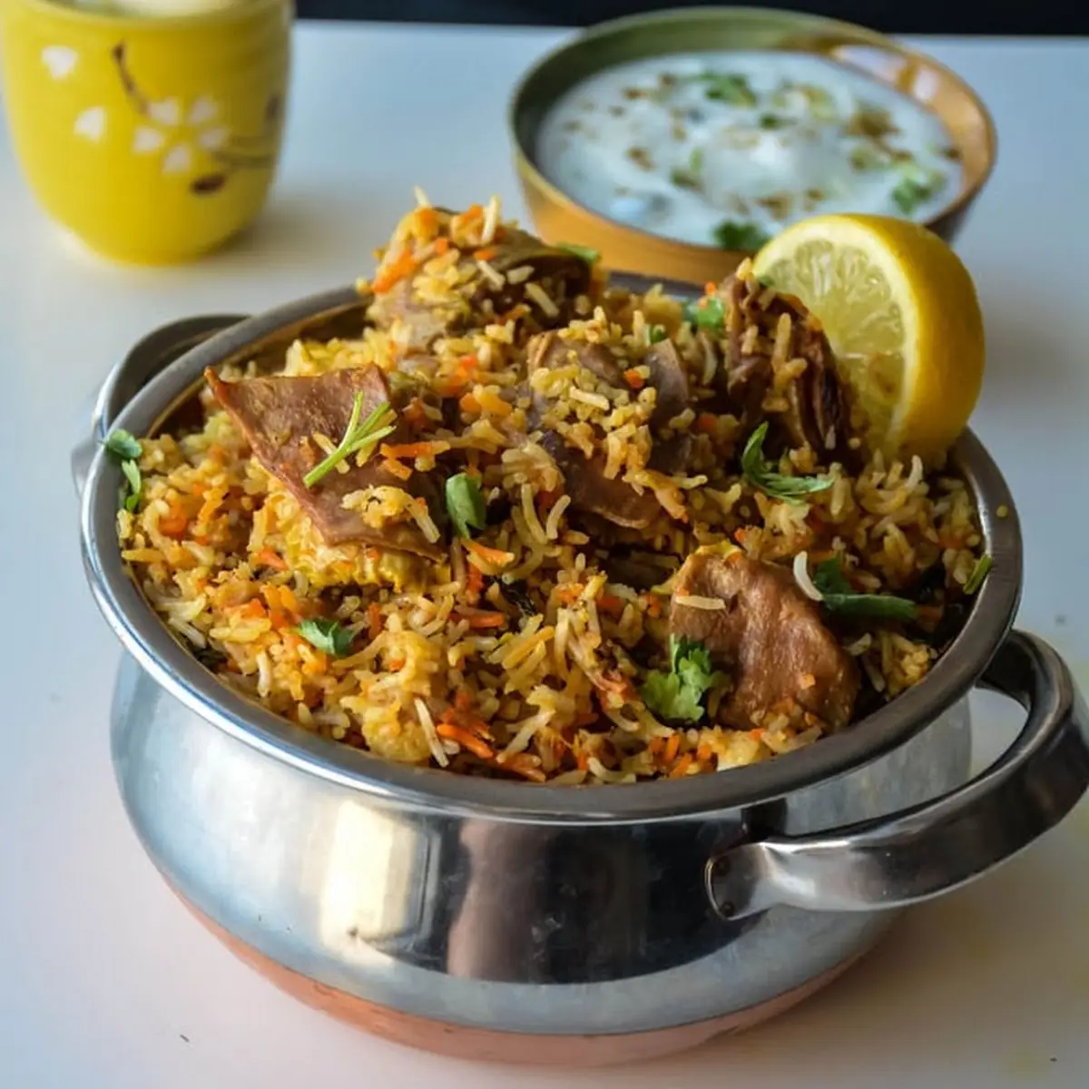 Chicken Dum Biryani Bone in Chicken Halal