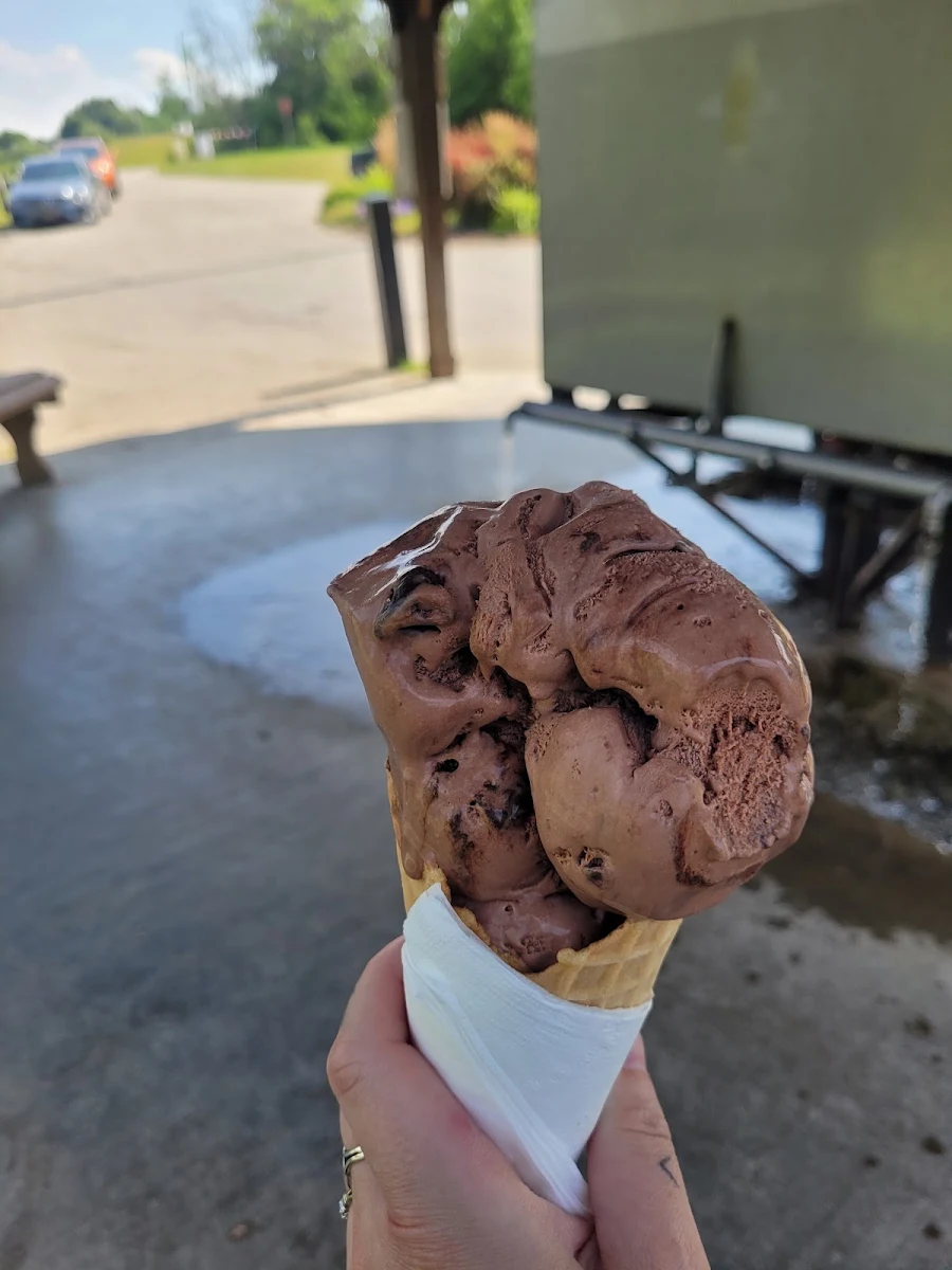 Fudge Brownie Ice Cream Cone