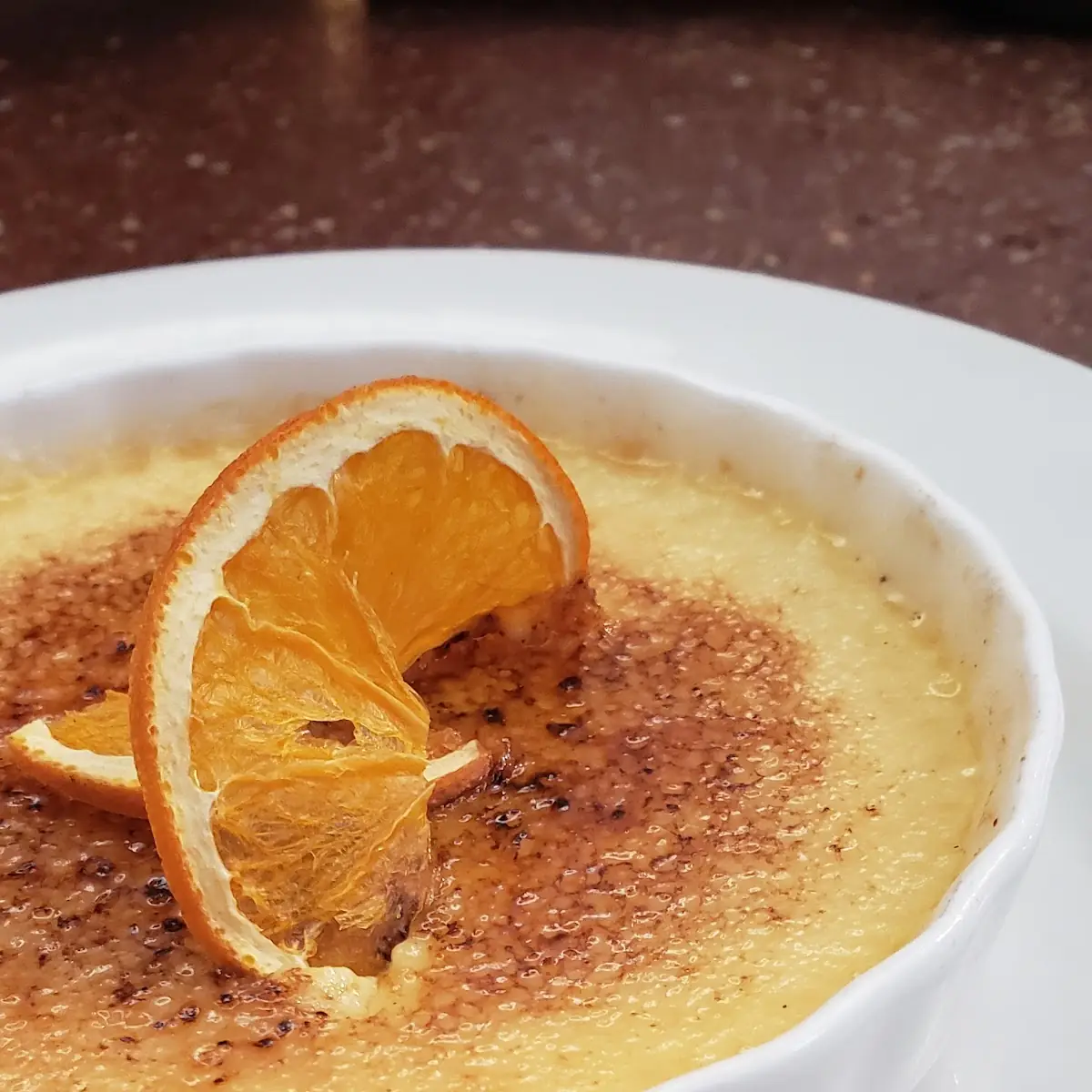 Orange & Vanilla Creme Brulee