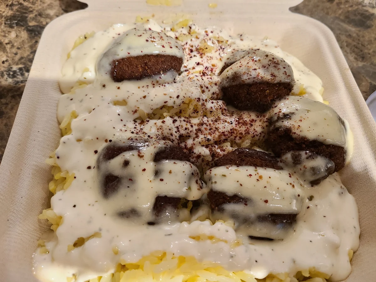 Falafel Plate with Rice