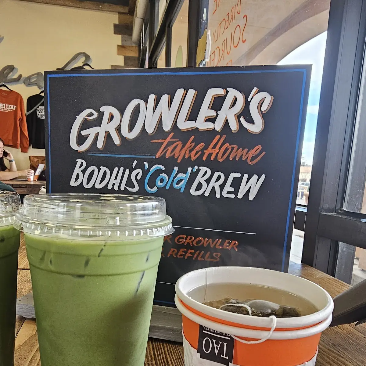 Iced Matcha Latte with Lavender