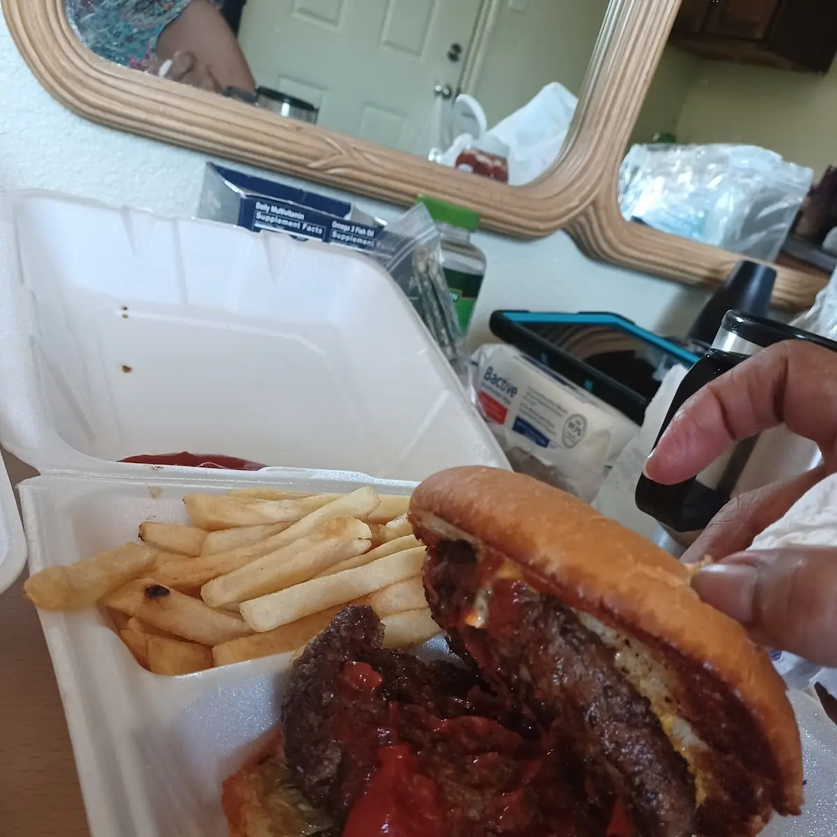 Double Cheeseburger with Fries