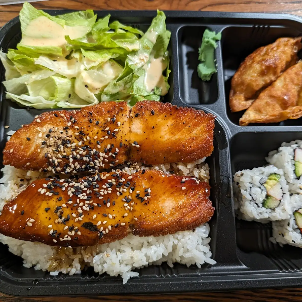 Salmon Teriyaki Bento Box