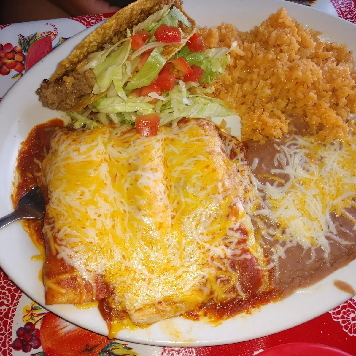 Chicken Enchilada Plate