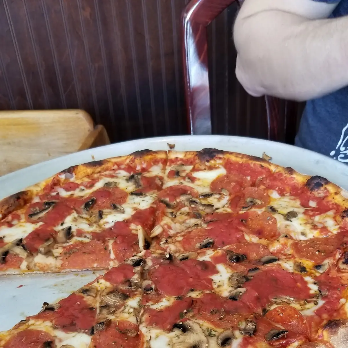 Pepperoni and Mushroom Pizza