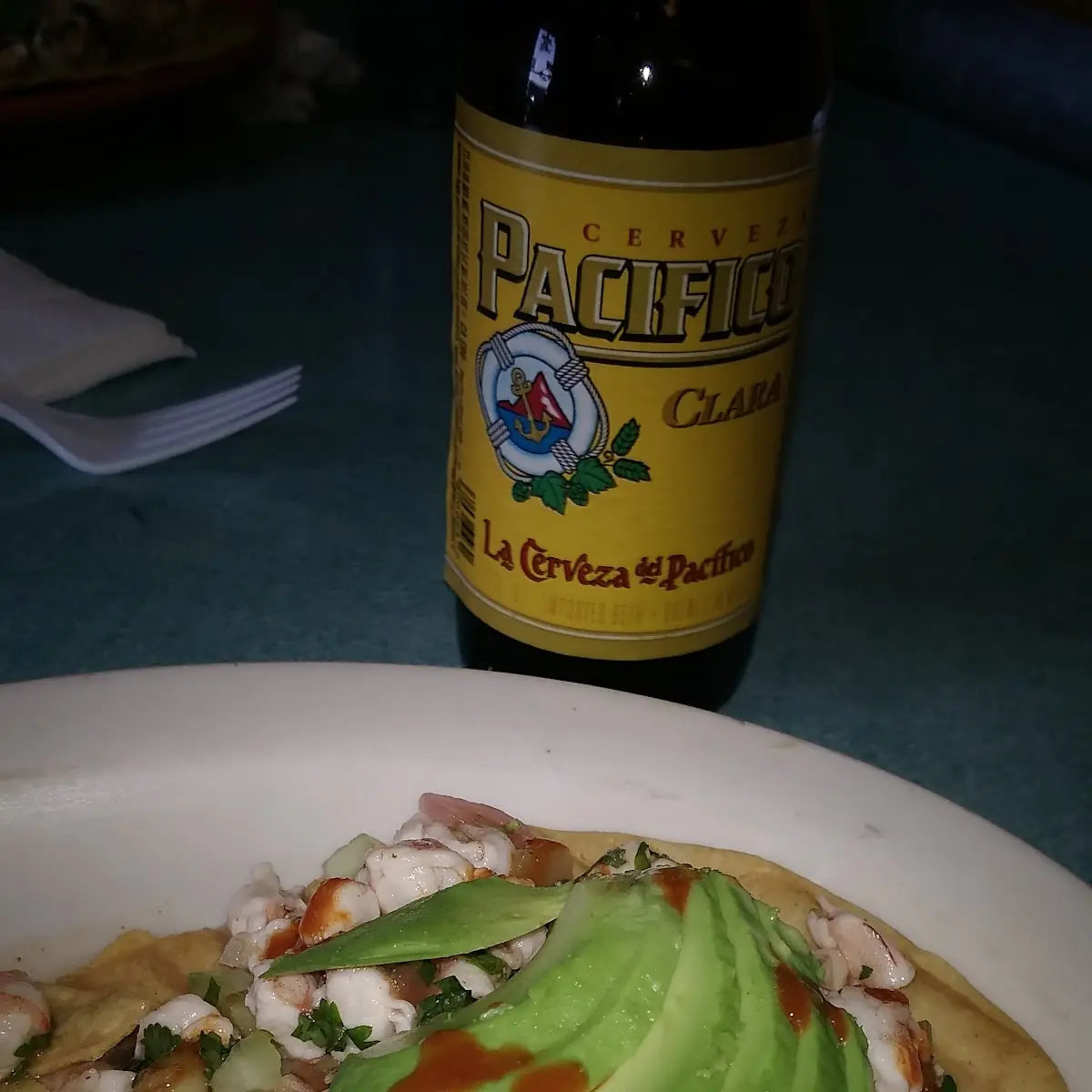 Two Fish Tacos Tostada De Ceviche
