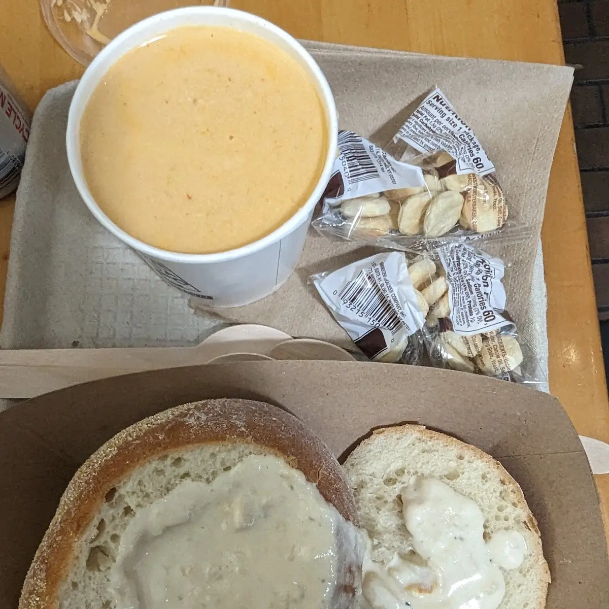 Clam Chowder and Lobster Bisque Soup