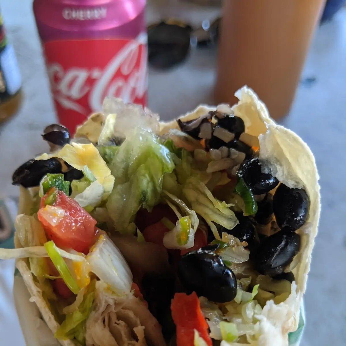 Chicken Burrito with Black Beans