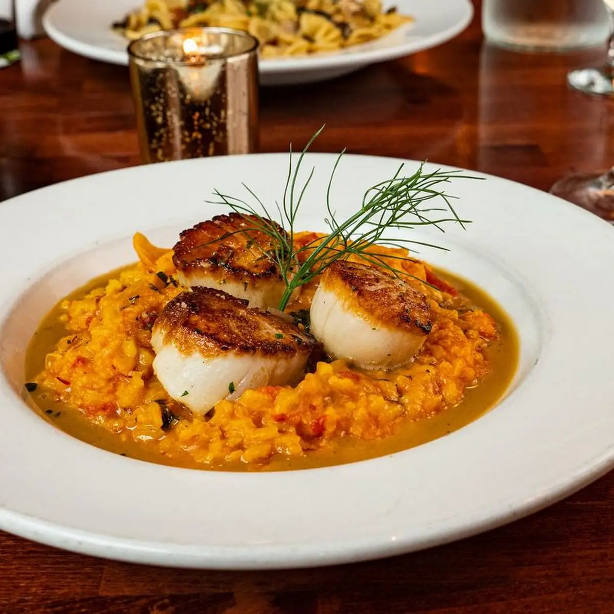 Sea Scallops Risotto Aragosta