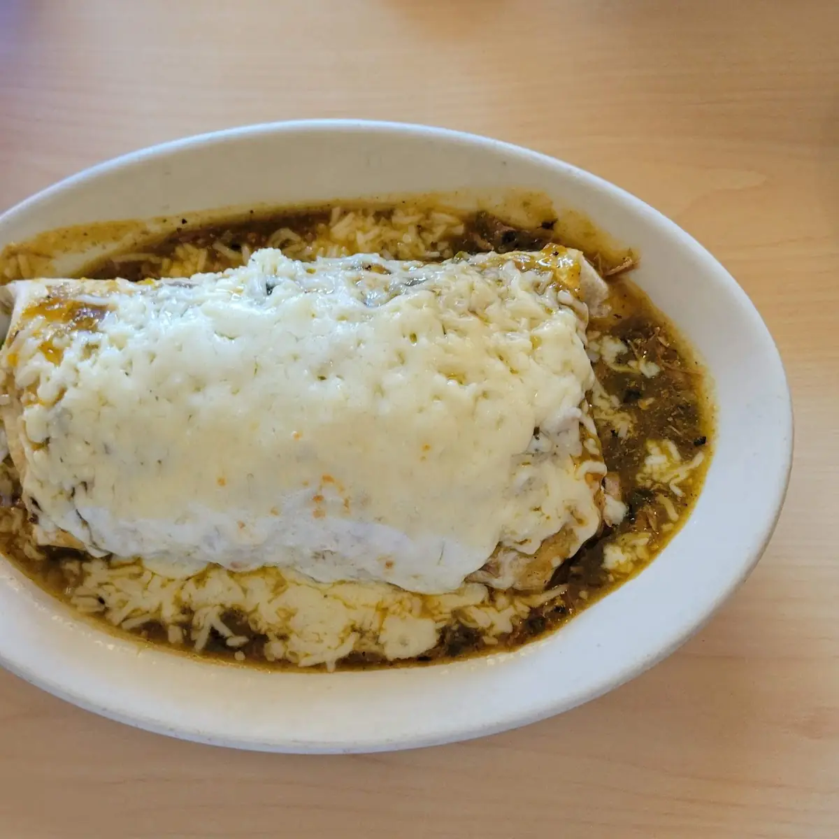 Chili Verde Wet Burrito