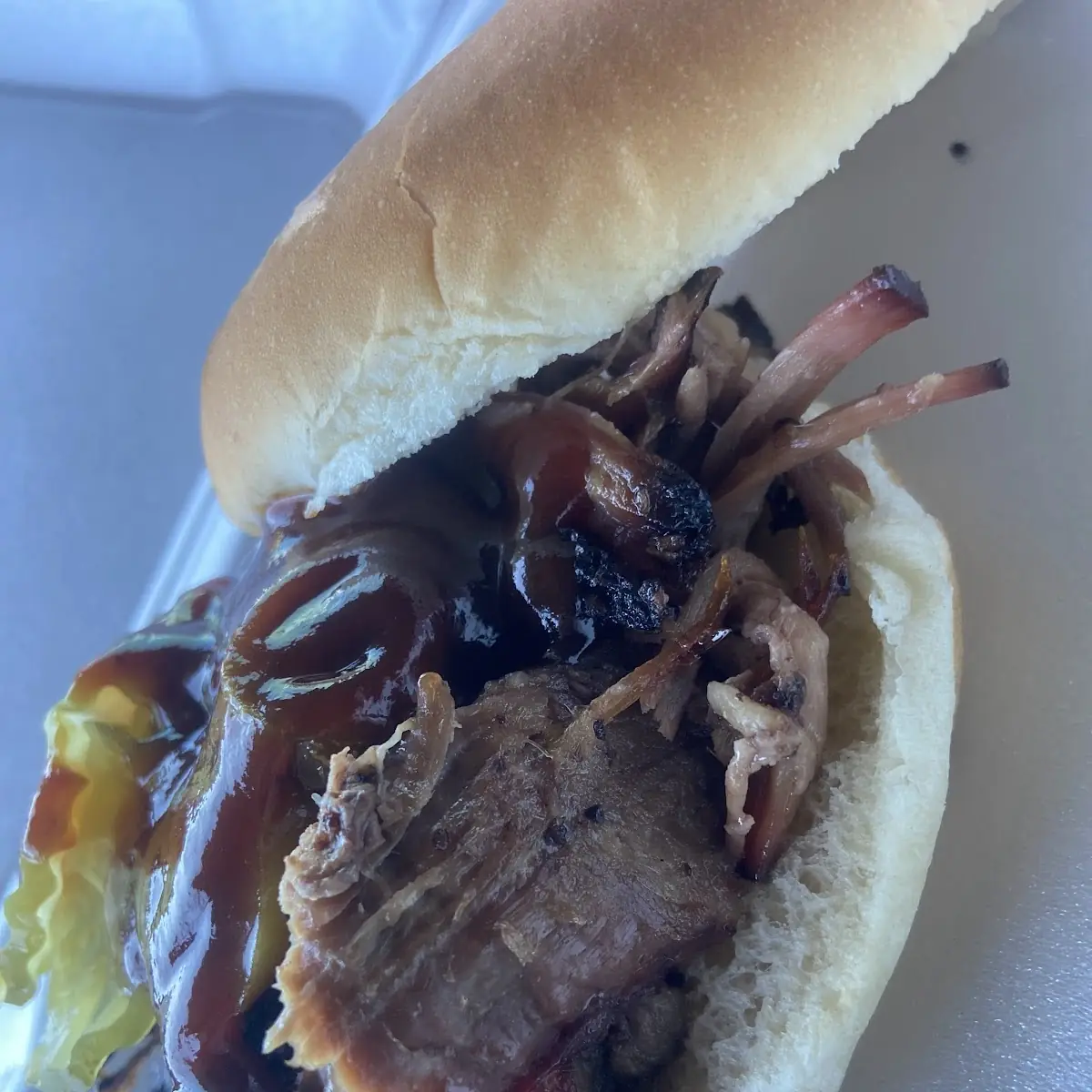 Chopped Brisket Sandwich