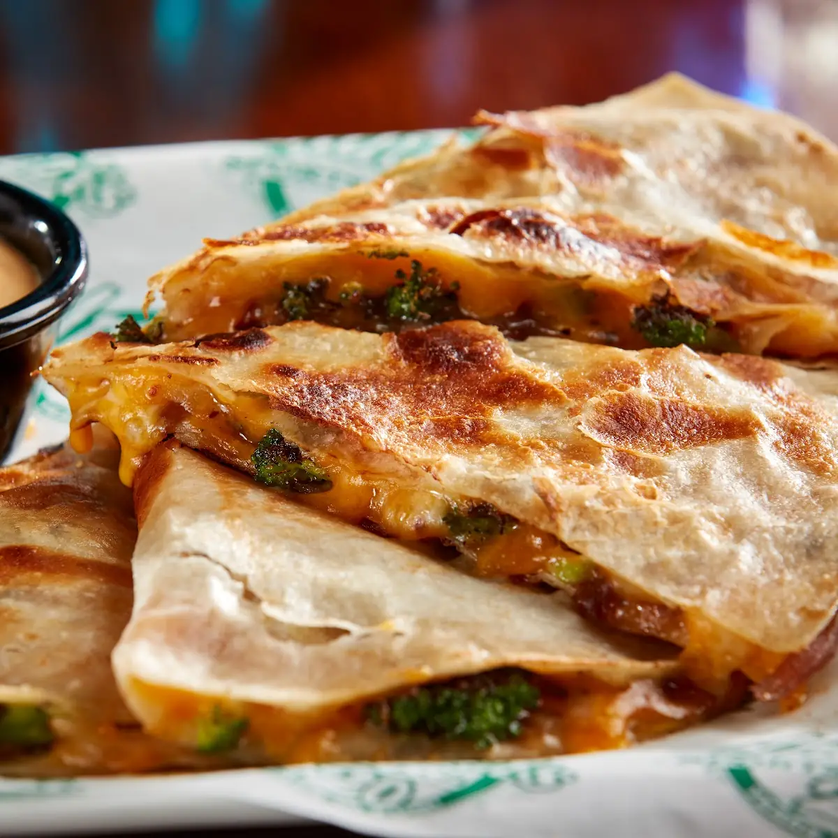 Broccoli & Cheddar Quesadilla