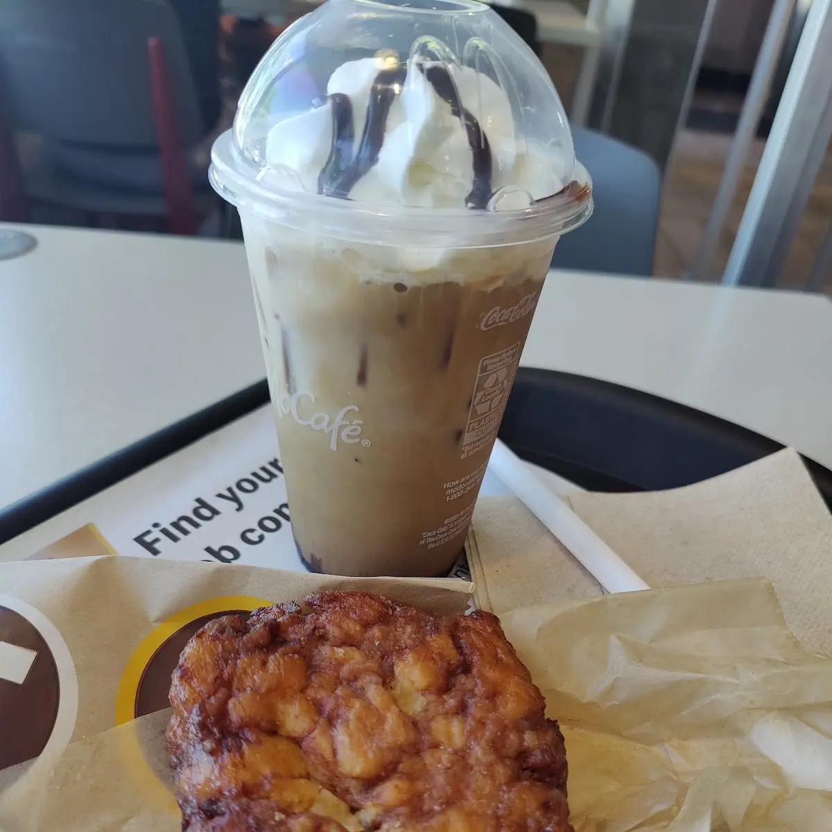 Apple Fritter & Iced Mocha