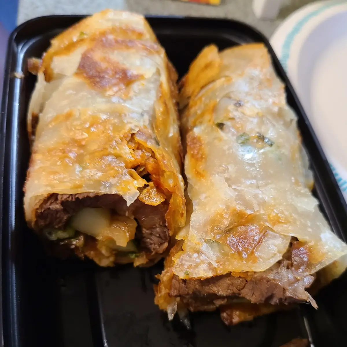 Taiwanese Beef Burrito